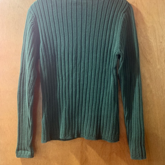 Sweater Vintage Dark Army Green #classic sweater - Picture 3 of 6